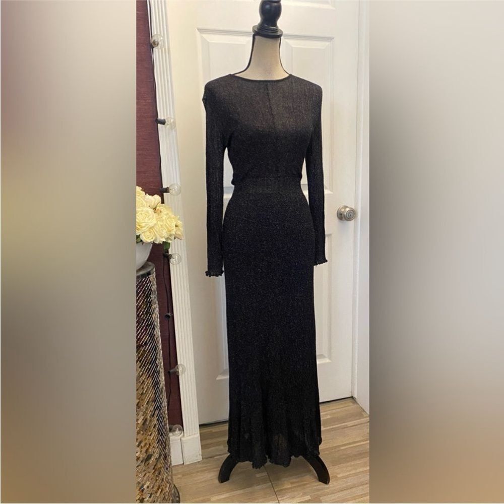 Zara Black Long Sleeve Dress, S